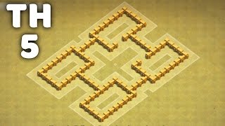 Town Hall 5 War Base ⏺ Clash of Clans (CoC TH5)