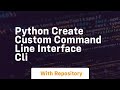 Python create custom command line interface cli