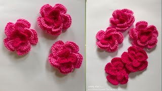 crohet flower tutorial @vivicrochet #granny