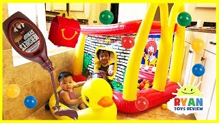 McDonald's Drive Thru and Giant Ball Pits Water Inflatable toys