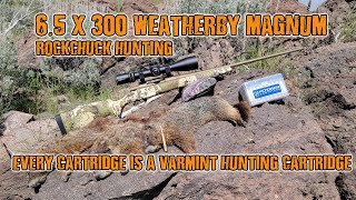 6.5-300 Weatherby Rockchuck Hunt - Every Cartridge is a Varmint Hunting Cartridge