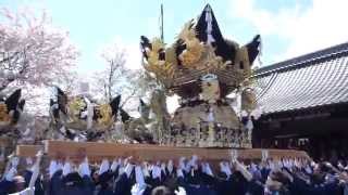 北条節句祭　本宮　小谷　御旅所　屋台差し上げ　その２