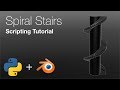 [2.8] Blender Tutorial: Spiral Staircase Using Python, Programming