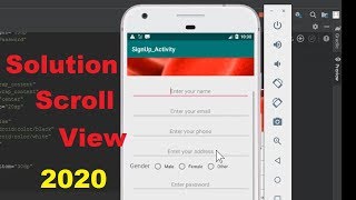 Scroll View Problem. Solution of Scroll View in Android Studio in 2020