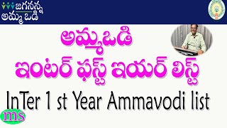 AMMAVODI INTER 1ST YEAR LIST RELEASED|CHECK YOURSELF ఇంటర్ మొదటి సంవత్సరం విద్యార్థుల అమ్మఒడి లిస్ట్