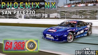 PHOENIX NX (NISSAN 180SX) SAN PALEZZO 3.0L I6T GAMEPLAY - CarX Drift Racing 2