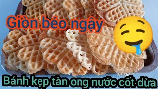 bánh kẹp tàn ong nước cốt dừa chay