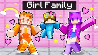 Adopted By GIRLS In Minecraft!