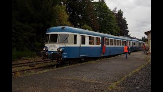 Langogne - Mende en cabine de l'autorail X 2914 - vidéo 313 HD