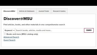 Discover@MSU Article Search