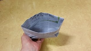 704 신문지 종이접기 (봉투) newspaper  Origami  摺紙 折纸 оригами 折り紙  اوريغامي Zeitung  газета  新聞紙  报纸  報紙