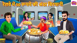 रेलवे में 50 रूपये की अंडा बिरयानी | Anda Biryani | Hindi Kahani | Moral Stories | Bedtime Stories