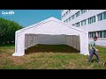 how to assemble quictent 20x40 flame retardant frame tent step by step for weddings u0026 events