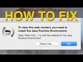 OSX Yosemite and Java Runtime Environment FIX