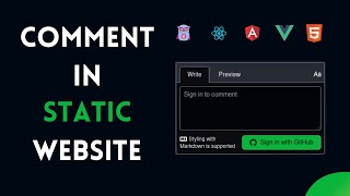 How To Add Comments in Static Website in hugo, gatsby, nextjs and react - codenanshu