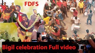 Bigil Celebration Full Video | FDFS | Thalapathy Vijay Fans Moments
