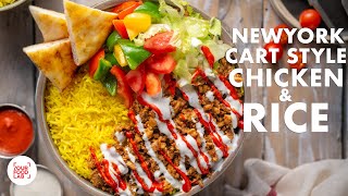 Chicken Shawarma Rice Recipe | NYC Cart Style Chicken \u0026 Rice | Garlic Sauce | Chef Sanjyot Keer