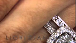 ER-SOLD-195 - 5.26 Carat E-I1 Diamond Engagement Ring \u0026 Wedding Band Set 18k Vintage Style