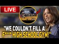 Kamala LOST IT After NO MORE THAN 115 People ATTENDED High School Gym Rally DAYS BEFORE ELECTION