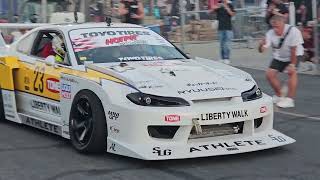 4 Rotor Turbo S15 rolling by our pits at Hotpit Autofest - Liberty Walk Aero - KMR 99