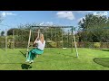 sangle slackline xl de chez france trampoline utilisation de la poulie tyrolienne