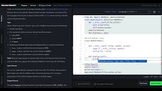 HackerRank Python 30 Days of Code - Day 13: Abstract Classes