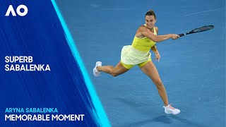 Sabalenka CRUSHES Cross-Court Winner! | Australian Open 2025