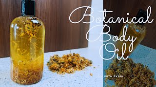 DIY Botanical Body Oil | Marigold Infused Body Oil