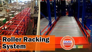 Roller Rack ชั้นวางสินค้าอุตสาหกรรมแบบระบบ First In – First Out