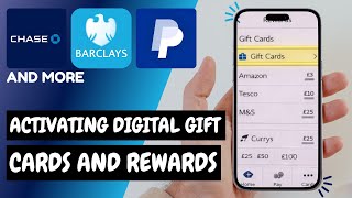 Activating Digital Gift Cards and Rewards through Your Online Bank Chase, Wells Fargo, PAYPAL & More