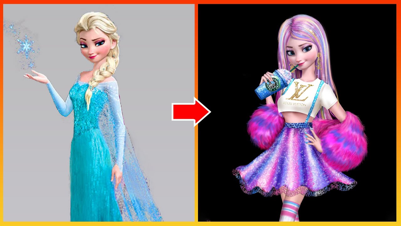 Frozen Elsa Glow Up Disney Princesses Transformation Youtube