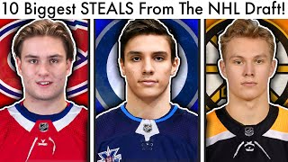 10 Biggest STEALS From The 2021 NHL Draft! (Hockey Top Prospects Habs/Jets/Bruins/Rangers Rankings)