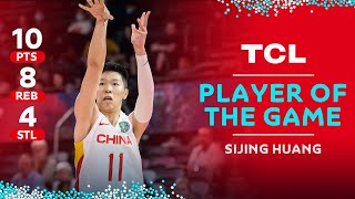 Sijing HUANG 🇨🇳 | 10 PTS | 8 REB | 4 STL | TCL Player of the Game vs. BEL