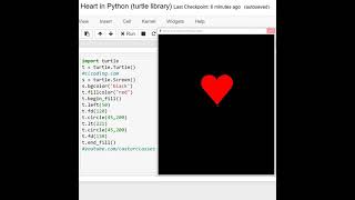 Heart in Python turtle library