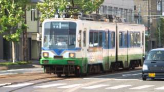 福井鉄道770形 鉄軌分界点通過 Tramway in Fukui