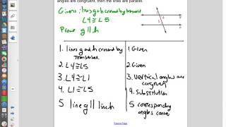 Chapter 3 Lesson 3 Proving Lines Parallel
