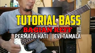 Tutorial slap bass bagian reff || Permata hati - Evi Tamala