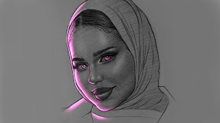 HOW TO ADD GLOW EFFECT IN DRAWING | GLOW ART DRAWING