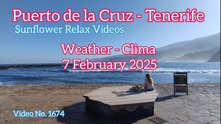 Tenerife 🏝️ Puerto de la Cruz Morning Weather 7 February 2025 Teneriffa