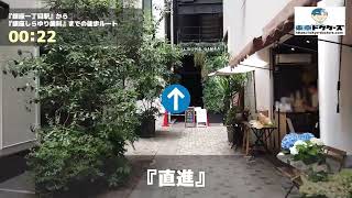 銀座しらゆり歯科の徒歩ルート（銀座一丁目駅・歯医者）