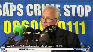 Crime Stats | National murder rate drops by 9.5%