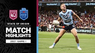 Maroons v Blues Match Highlights | Game I, 2021 | State of Origin | NRL