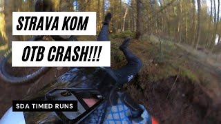 Chasing Strava KOM // OTB Crash // Timed Runs at Pitmedden MTB for SDA