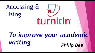 Using Turnitin for better Academic Writing