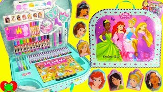 Opening Princess Mega Art Case Stickers, Stamps, Coloring Pages