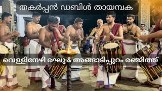 വെള്ളിനേഴി രഘുവും അങ്ങാടിപ്പുറം രഞ്ജിത്തും അവതരിപ്പിച്ച ഡബിൾ തായമ്പകയിൽ നിന്ന്| Thayambaka