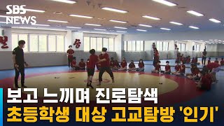 보고 느끼며 진로탐색…초등학생 대상 고교탐방 '인기' / SBS