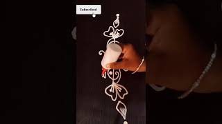 ||simple rangoli for beginners without dots||#youtubeshorts#trending#rangoli#diy#designs#yt#seo#