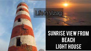 SUNRISE IN VIZAG || View from Beach Light House || Pakka Vizag || Visakhapatnam