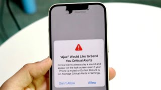How To Fix Home Would Like To Send You Critical Alerts On iPhone! (2023)
